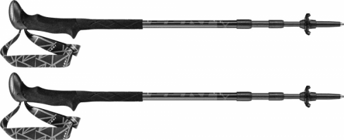 Leki Black Series SLS XTG, black-darkanthracite-white, 100-135cm