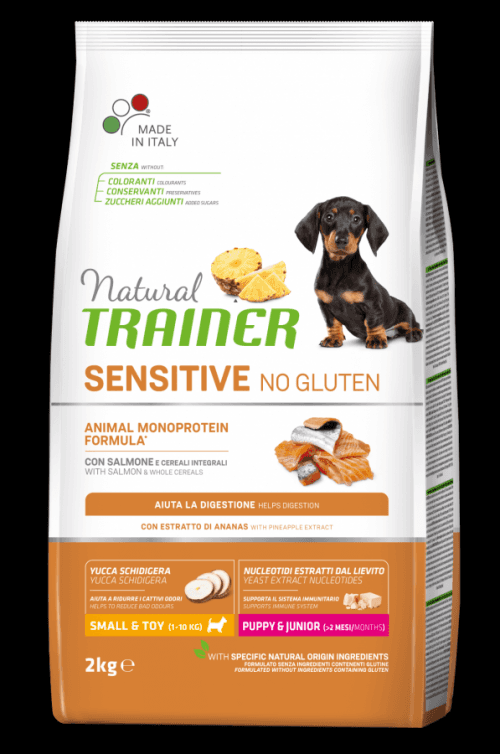 Trainer Natural Sensitive No gluten Puppy&Jun Mini losos 2kg