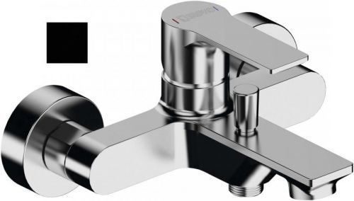 SAPHO PAX nástěnná vanová baterie, černá mat XA10/15