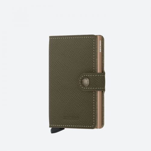 Secrid Miniwallet Saffiano Msa-Olive