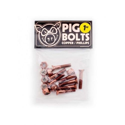 SK8 ŠROUBKY PIG WHEELS Copper Phillips - 1