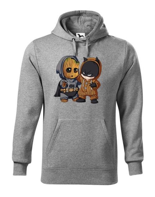 Pánska mikina Batman a Groot - ideální pro každého fanouška