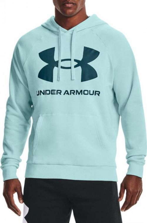 Mikina s kapucí Under Armour UA Rival Fleece Big Logo HD-BLU