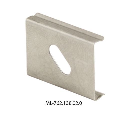 Koncovka McLED pro VH s otvorem stříbrná barva ML-762.138.02.0
