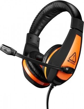 Headset canyon star raider gh-1a, kabel 2m, černá/oranžová