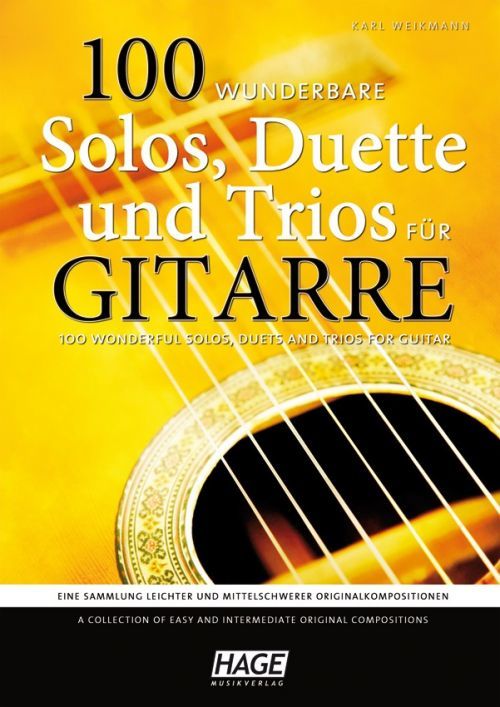 MS 100 wonderful solos, duets and trios for guitar