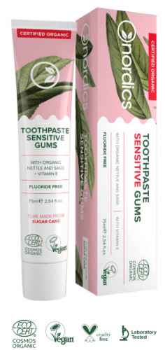 Nordics Bio zubní pasta pro citlivé dásně 75ml