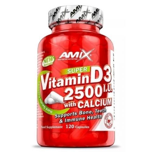 Amix Vitamin D3 2500 I.U. s vápníkem 120 kapslí