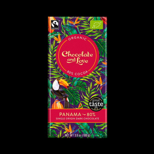 Chocolate and Love Panama 80 %, BIO čokoláda 80g
