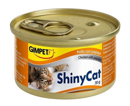 Gimpet ShinyCat konzerva pro kočky kuře+papája