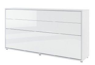 Casarredo Výklopná postel 90 REBECCA bílá lesk/bílá mat