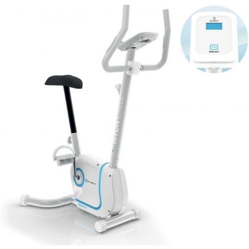 KLARFIT Myon Cycle, domácí rotoped, stacionární, cyklotrenažér, 12 kg setrvačník, SmartCardio Studio, bílý