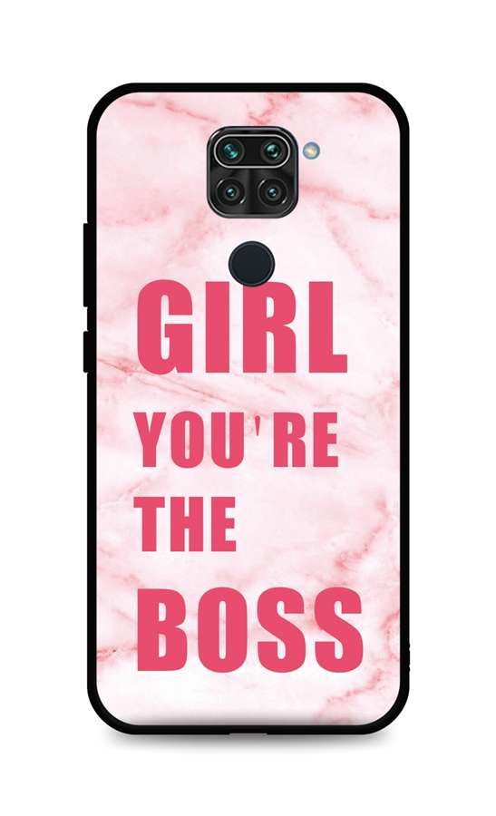 Kryt TopQ LUXURY Xiaomi Redmi Note 9 pevný Girl Boss 52471