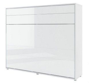 Casarredo Výklopná postel 160 REBECCA bílá lesk/bílá mat