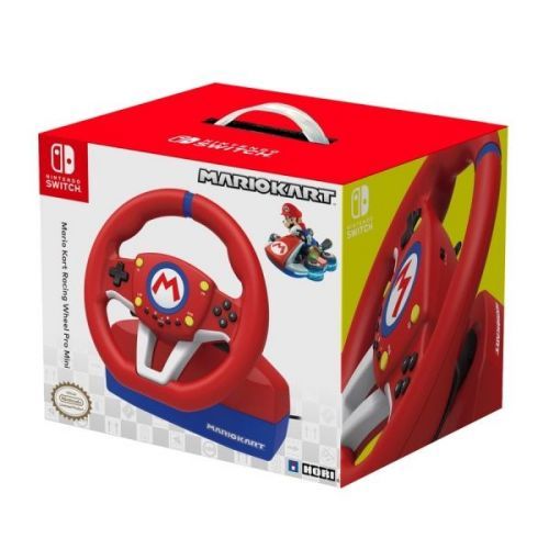 HORI závodní volant Mario Kart Pro MINI pro konzole Nintendo Switch, červený