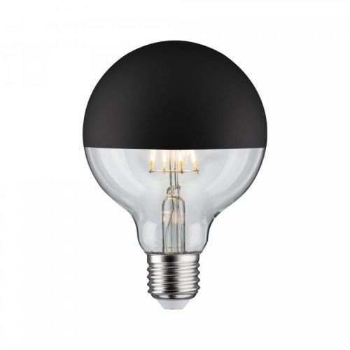 PAULMANN LED Globe 6,5 W E27 zrcadlový svrchlík černá mat teplá bílá stmívatelné 286.76 28676