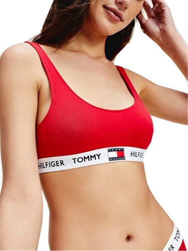 Dámská podprsenka Tommy Hilfiger červená (UW0UW02225 XCN) XL