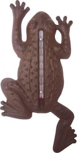 Litinový nástěnný teploměr Esschert Design Frog