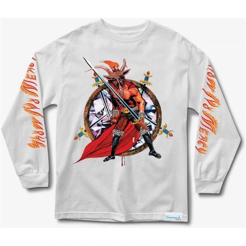 triko DIAMOND - No Mercy Ls Tee White (WHT)