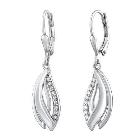 Stříbrné visací náušnice NIOBA - QREE513