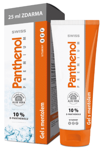 Panthenol 10%Swiss premium gel s mentolem 100+25ml