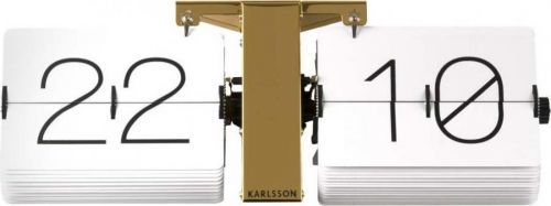 Bílé hodiny Karlsson No Case