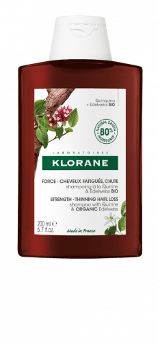 Klorane Šampon chinin a BIO protěž alpská 200ml