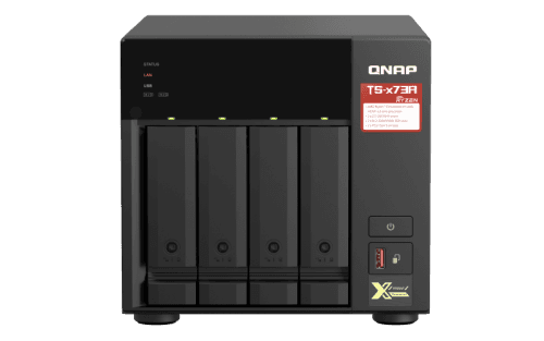 QNAP TS-473A-8G (Ryzen 2,2GHz / 8GB RAM / 4x SATA / 2x M.2 NVMe slot / 2x 2,5GbE / 2x PCIe / 4x USB)