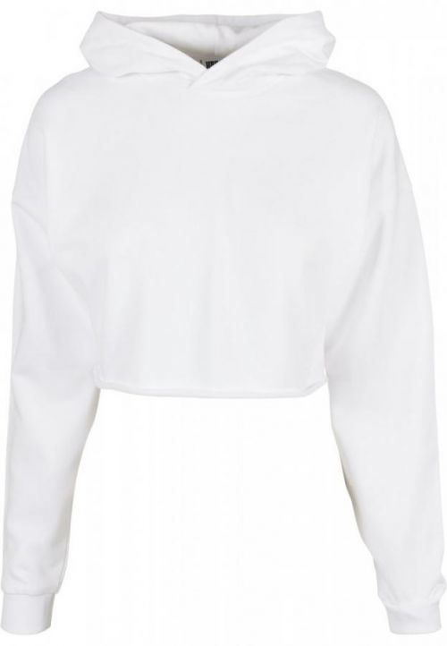 Ladies Oversized Cropped Hoody - white M