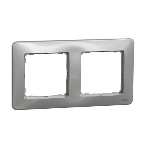 Schneider Sedna Design dvojrámeček alu SDD313802