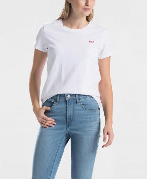 Levis dámské triko s logem 39185-0006 Bílá S