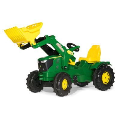 ROLLY TOYS Traktor se lžící John Deere 6210 R 611096