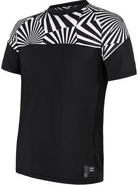 Sensor Coolmax Impress pánské triko kr.rukáv černá/geometry S