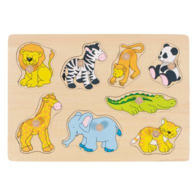 goki Puzzle Zoo Zvířata, 8 kusů