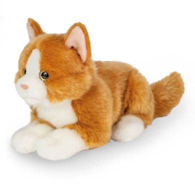 Teddy HERMANN ® Cat ležící červená, 20 cm