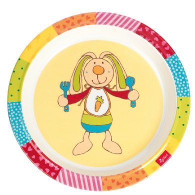 SIGIKID Melaminový talířek - Rainbow Rabbit