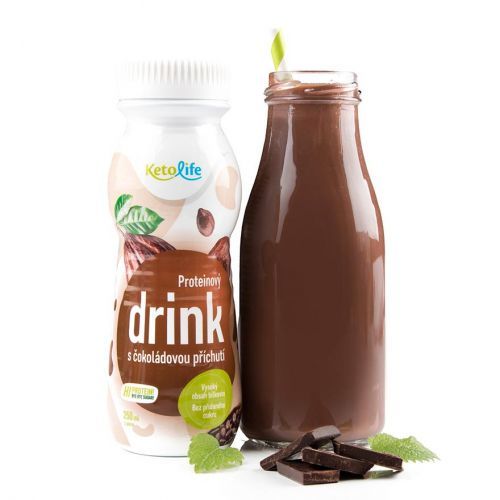 KetoLife Proteinový drink s čokoládovou příchutí (250ml – 1 porce)