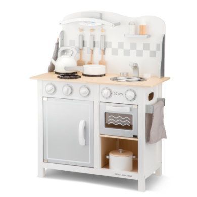 New Classic Toys kuchyňský kout Bon apetit Deluxe bílý / stříbrný