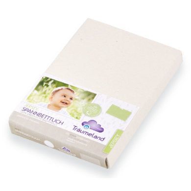 Träumeland připevněný list Tencel přírodní bílá 60x120 cm + 70x140 cm