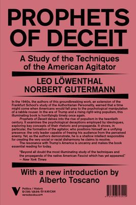Prophets of Deceit - A Study of the Techniques of the American Agitator (Lowenthal Leo)(Paperback / softback)