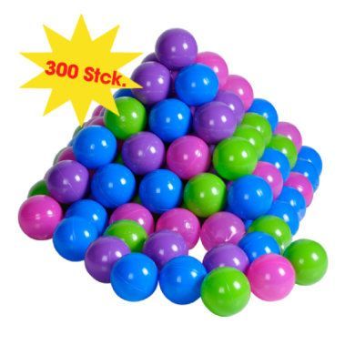 knorr® toys - sada míčků- 300 ks, softcolor