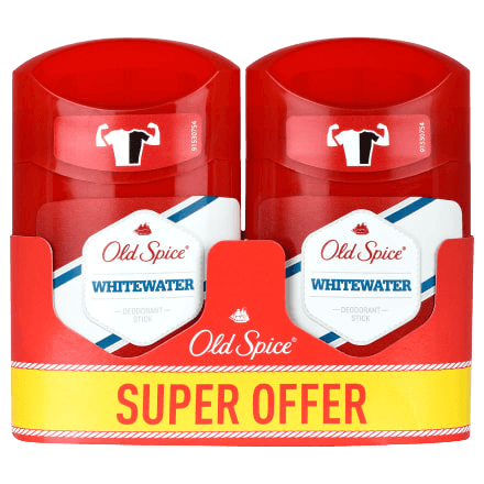 Old Spice deo tuhý DUO 2x50ml White water