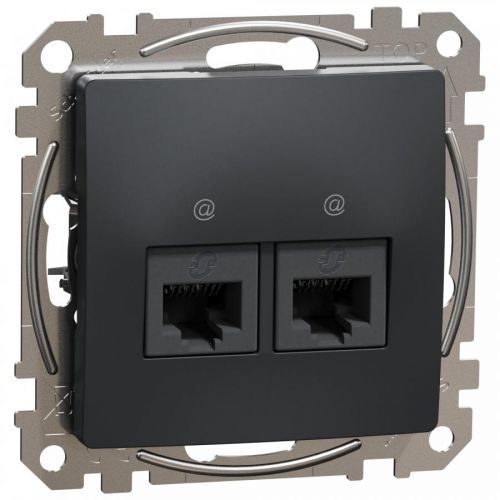 Zásuvka datová 2× RJ45 CAT6 Schneider Sedna