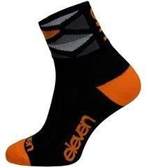 Eleven Howa Rhomb Orange černé/orange cyklistické ponožky