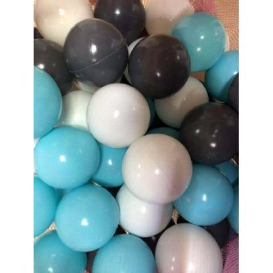 sada hraček míč Knorr® Ø 6 cm - 100 kuliček krémová, šedá, světle modrá