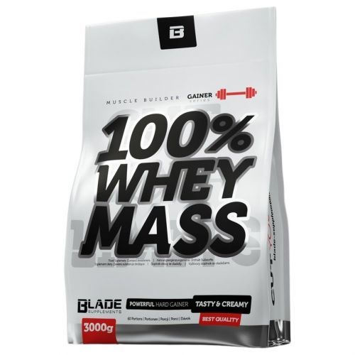 HiTec Nutrition 100% Whey mass gainer jahoda 3000g