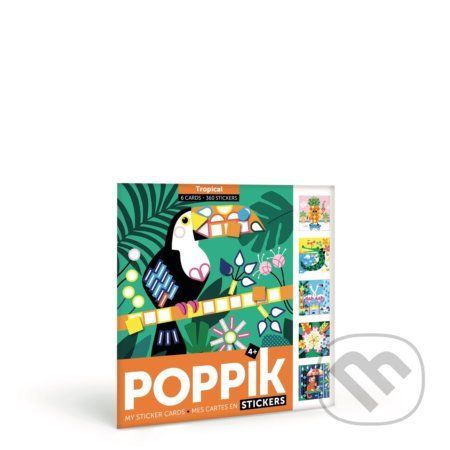 Kreatívne samolepkové karty V džungli - Poppik