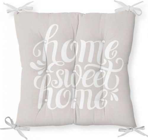 Podsedák s příměsí bavlny Minimalist Cushion Covers Home Sweet Home, 40 x 40 cm