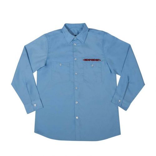 košile INDEPENDENT - Grindstone Work Shirt Work Blue (WORK BLUE)