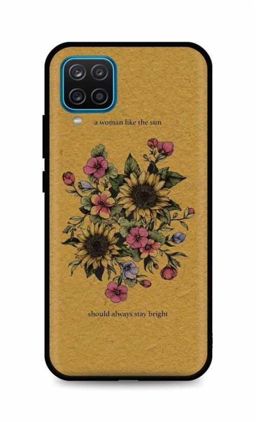 Kryt TopQ Samsung A12 silikon Bouquet 56702